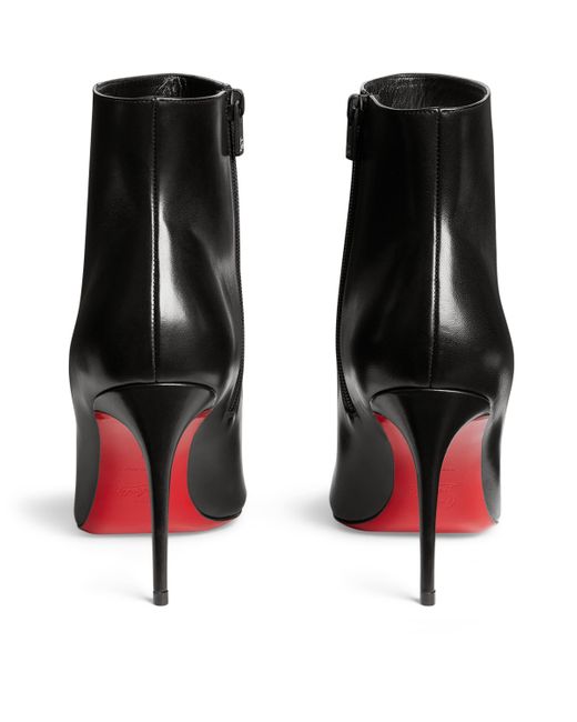 Christian Louboutin Black So Kate Leather Ankle Boots 85