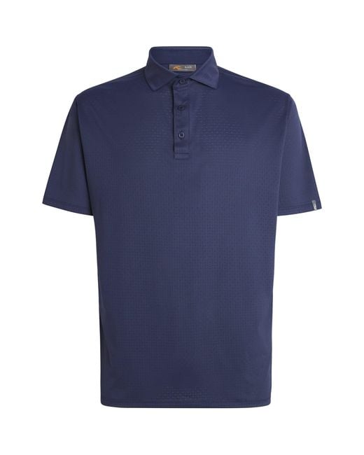 Kjus Blue Savin Structure Polo Shirt for men
