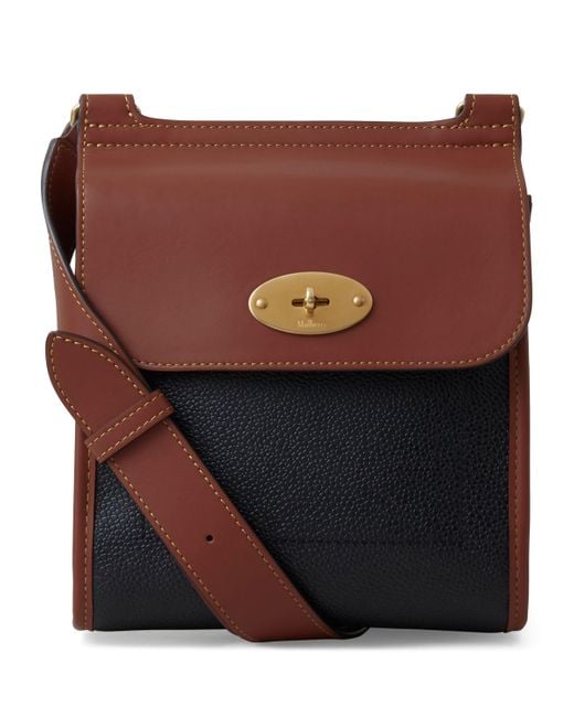 Mulberry Black Small Leather Antony Pouch for men