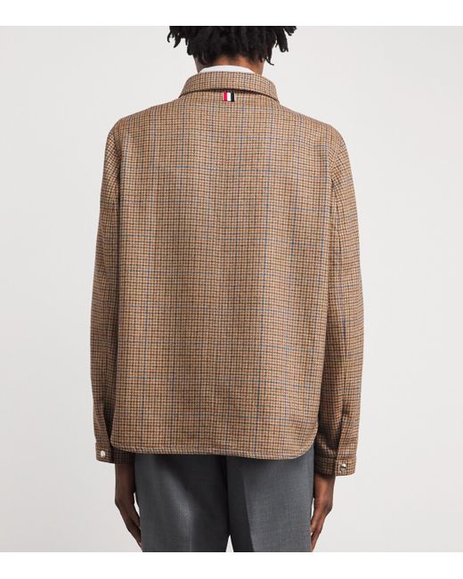 Thom Browne Brown Wool Snap Utility Jacket for men