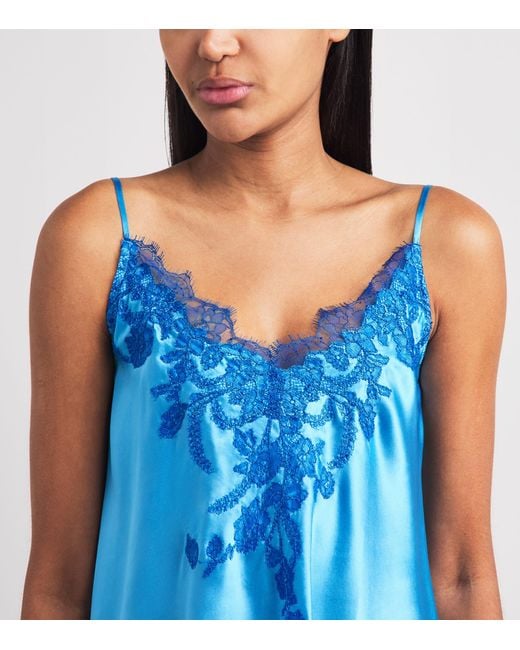 Torlowei Blue Silk Tokono Cami Top