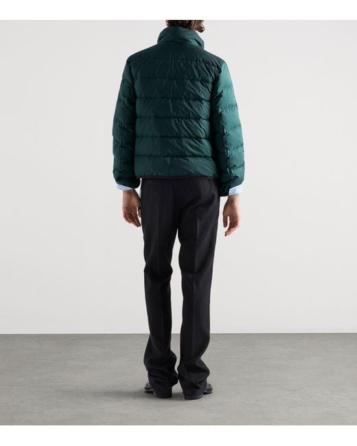 Prada Green Re-Nylon Puffer Jacket for men