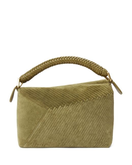 Loewe Green Small Diamond Puzzle Edge Top-Handle Bag