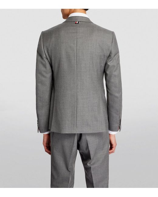 Thom Browne Gray Wool Blazer for men
