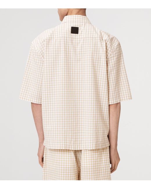 AllSaints Natural Organic Cotton Check Rockland Shirt for men