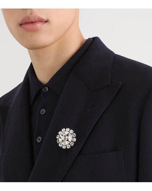 Dolce & Gabbana Metallic Glass Bead Brooch
