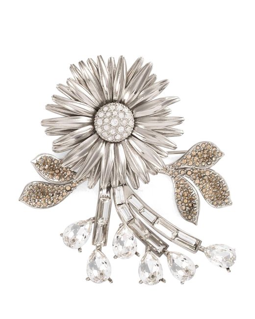 Dolce & Gabbana White Flower Brooch