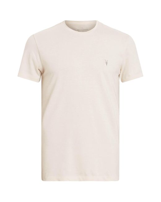 AllSaints White Cotton Tonic T-Shirt for men