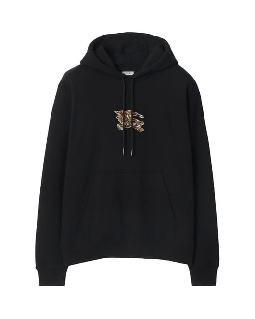 Burberry Black Simon Ekd Hoodie for men