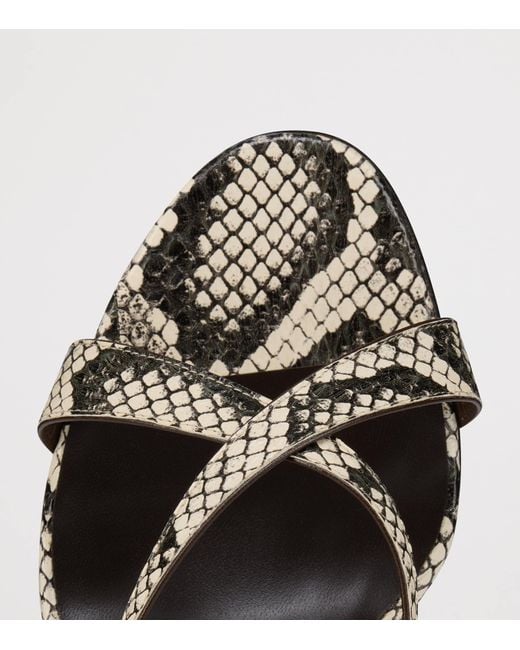 Christian Louboutin Brown Mulazee Cross Elaphe Leather Mules 100