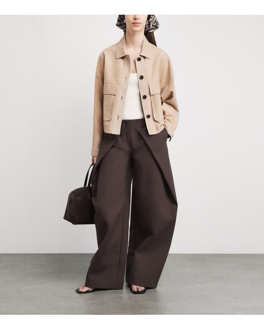 Arma Natural Suede Judy Bomber Jacket