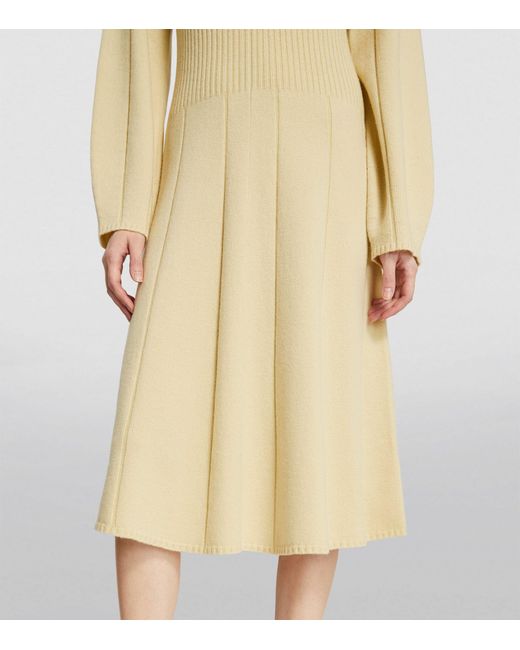Joseph Natural Wool-blend Midi Dress