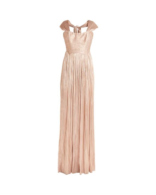 Maria Lucia Hohan Pink Pleated Sabrina Gown