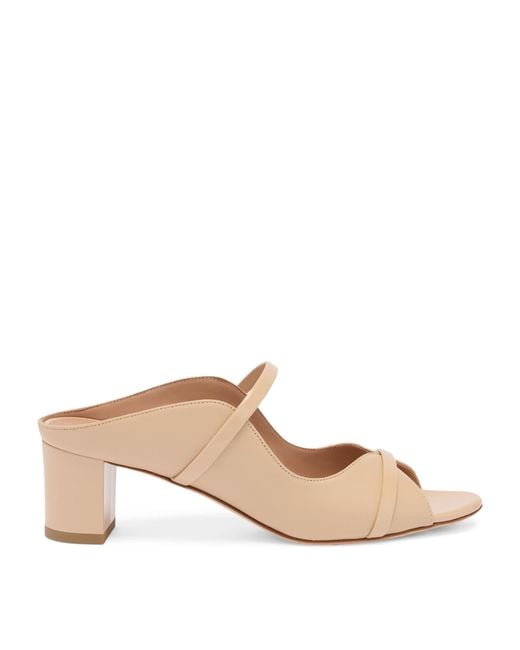 Malone Souliers Natural Nappa Leather Norah Heeled Sandals 45