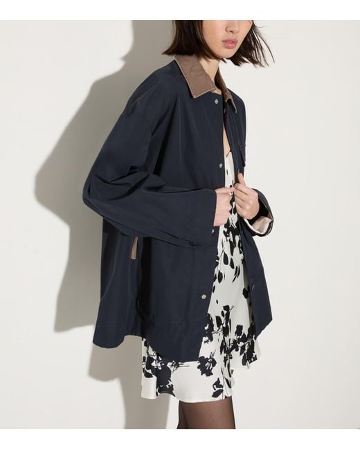 MAX&Co. Blue Relaxed Fit Raincoat