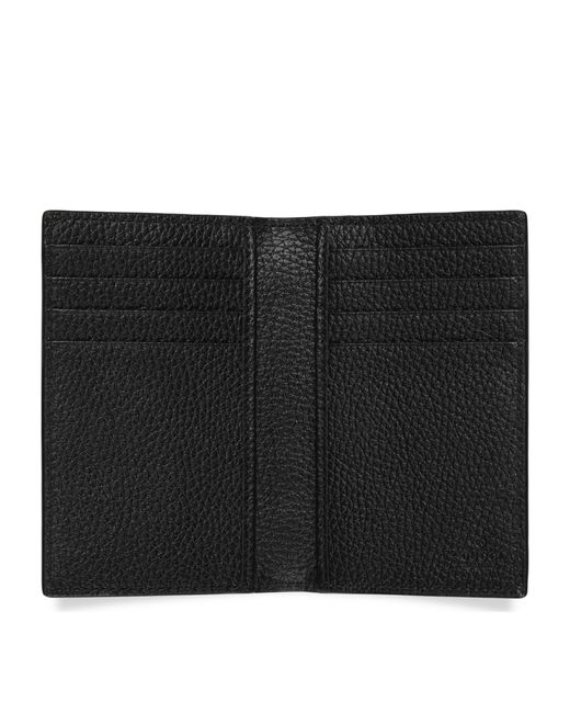 Gucci Black Leather Logo Long Wallet for men