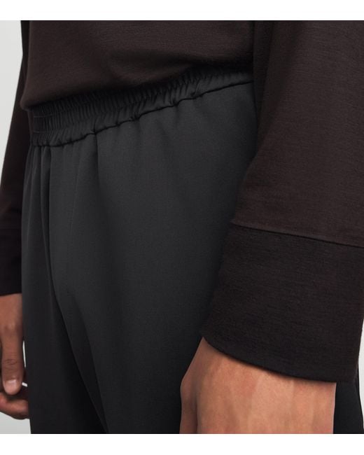 Barena Blue Virgin Wool Drawstring Trousers for men