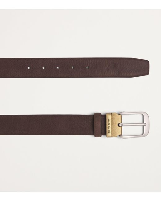 Jacob Cohen Brown Leather Belt for men