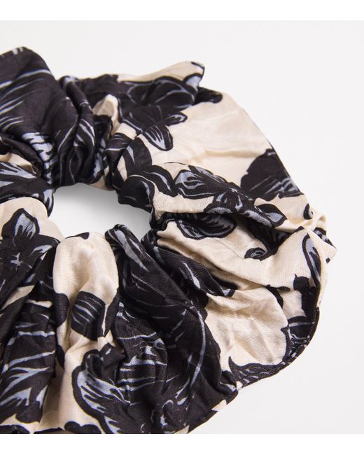Sandro Black Bandana Print Scrunchie