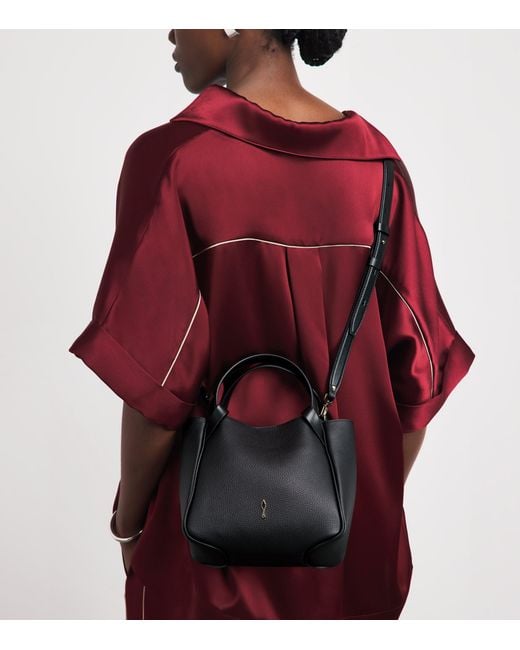 Christian Louboutin Black Bettina Mini Leather Tote Bag