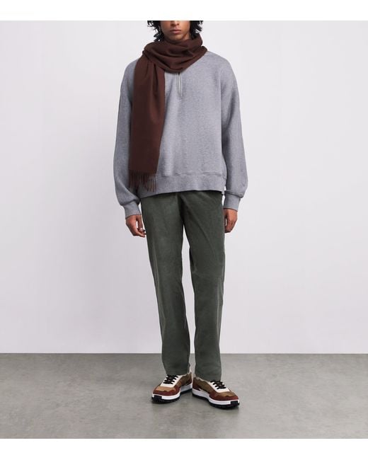 Sease Gray Corduroy Mindset Slim Trousers for men