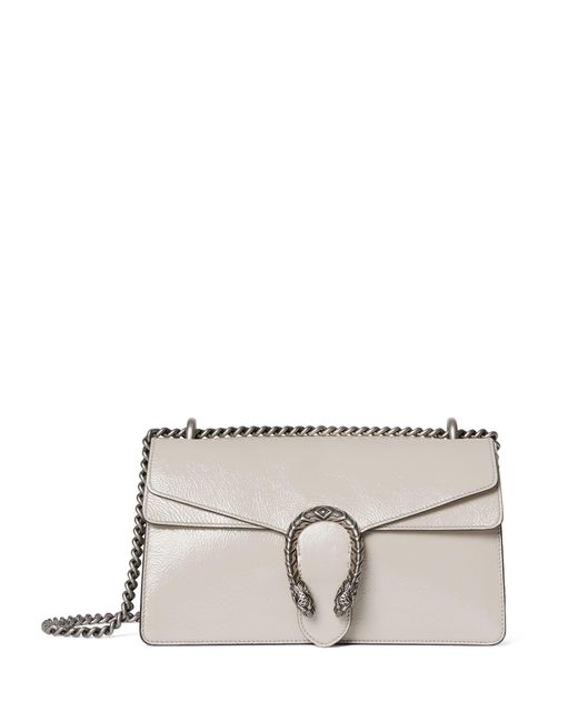 Gucci Small Patent Leather Dionysus Shoulder Bag in Gray Lyst