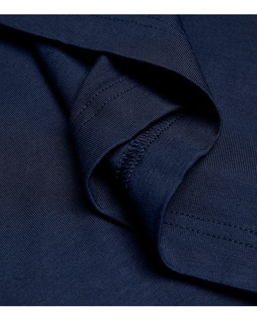 Zimmerli of Switzerland Blue Stretch-Modal Pureness T-Shirt for men