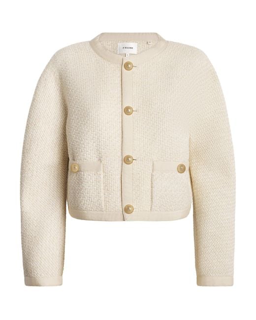 FRAME Natural The Trim Jacket