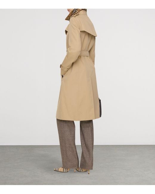 Burberry Natural Gabardine Chelsea Heritage Trench Coat