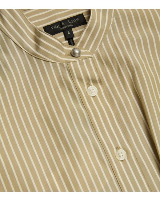 Rag & Bone Natural Cotton Stripe Gretchen Shirt