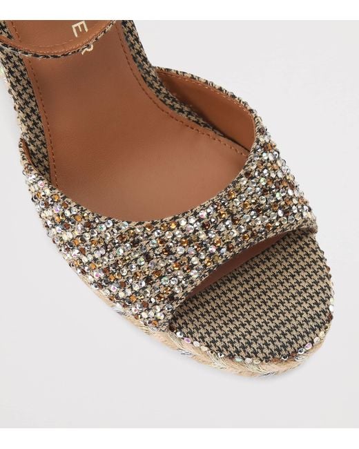Kurt Geiger Metallic Embellished Wedge Sandals