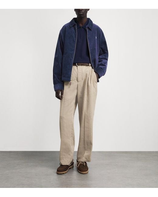 Polo Ralph Lauren Blue Cotton Corduroy Wynton Jacket for men