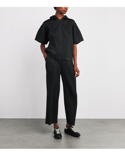 Pleats Please Issey Miyake Black Monthly Colors August Top