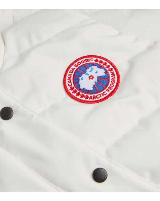Canada goose white gilet sales