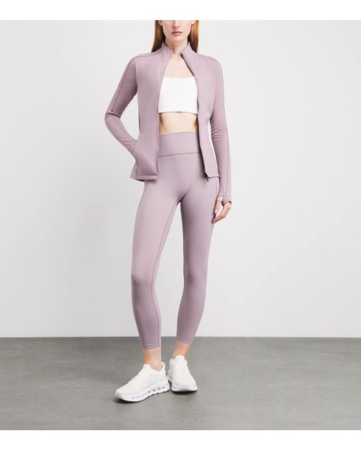 On Shoes Purple Studio 7/8 Leggings