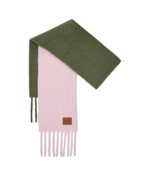 Loewe Green Alpaca-Wool-Blend Scarf