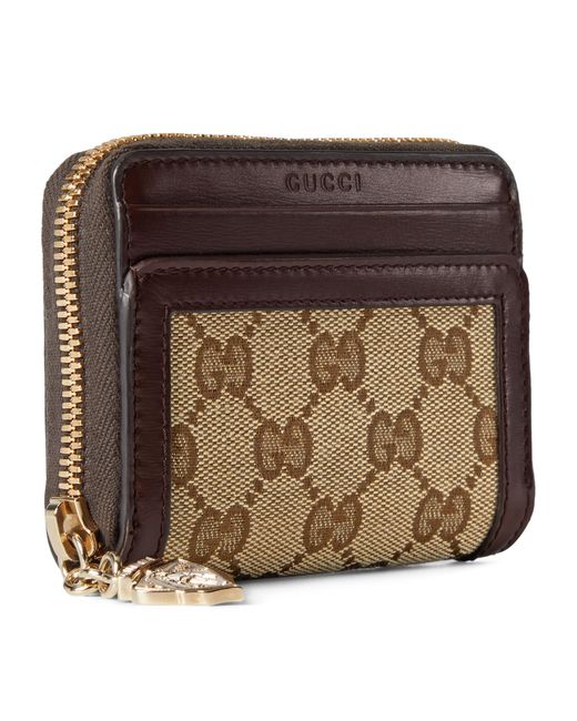 Gucci Brown Zipped Luce Wallet