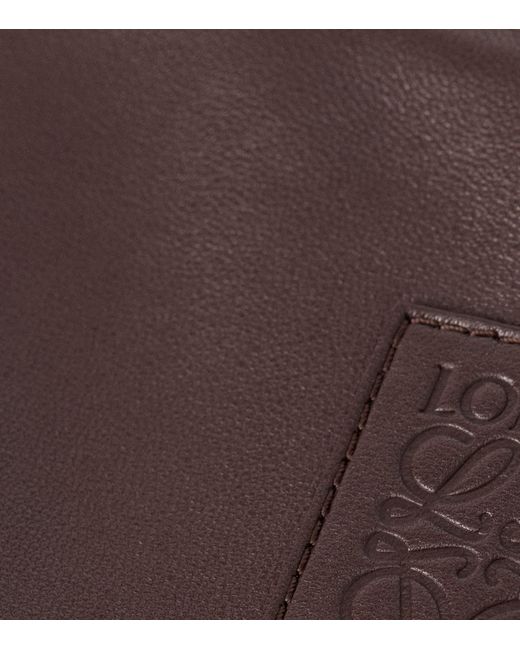 Loewe Brown Lamb Skin Bomber Jacket for men