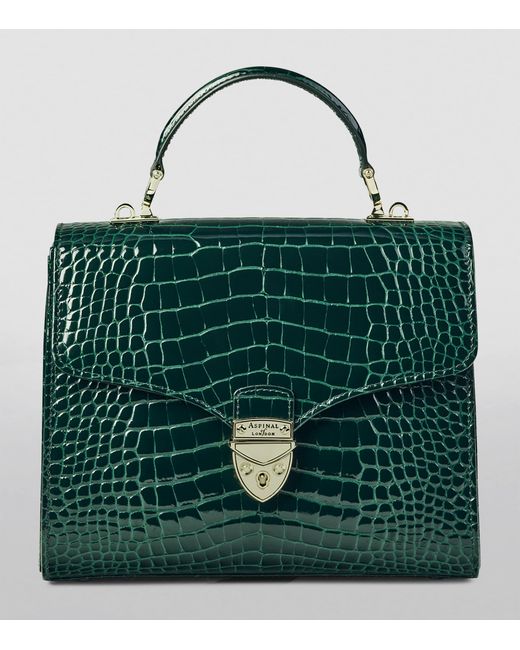 Aspinal Green Mayfair Top-Handle Bag
