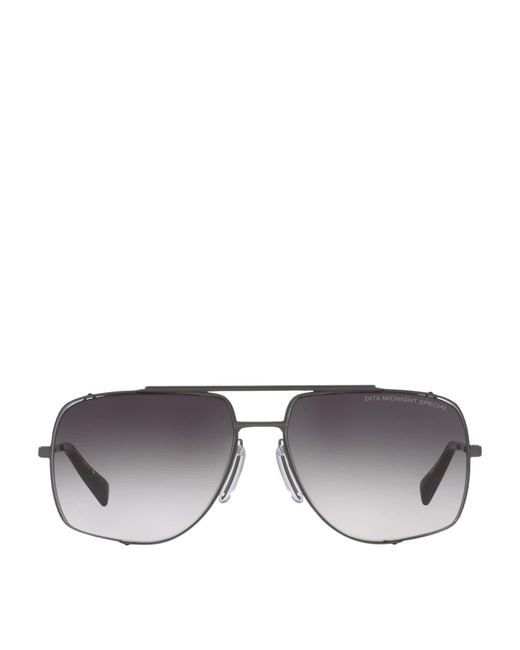 Dita Eyewear Gray Midnight Special Square Sunglasses