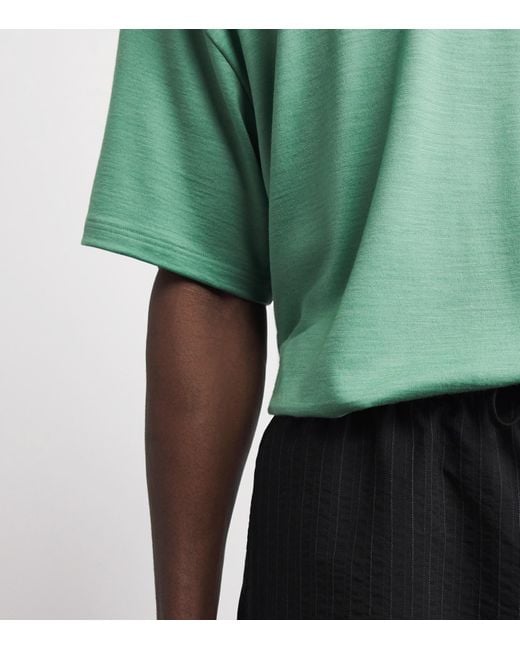 Studio Nicholson Green Cotton Bric T-Shirt for men