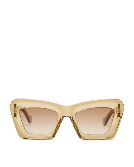 Loewe Natural Bevelled Cat Eye Sunglasses