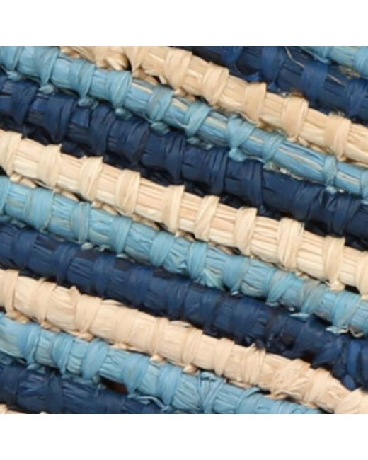 Gabriela Hearst Blue Raffia Sardis Platform Sandals 110