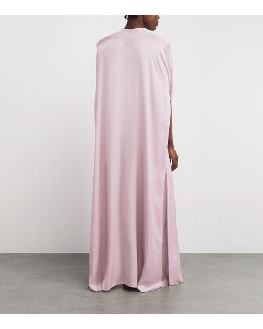 Bocan Pink Lace-Trim Beatrice Cape