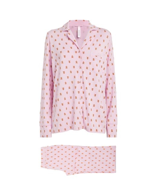 Skims Pink Gingerbread Pyjama Set