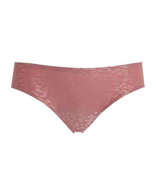 Chantelle Pink Softstretch Brazilian Briefs
