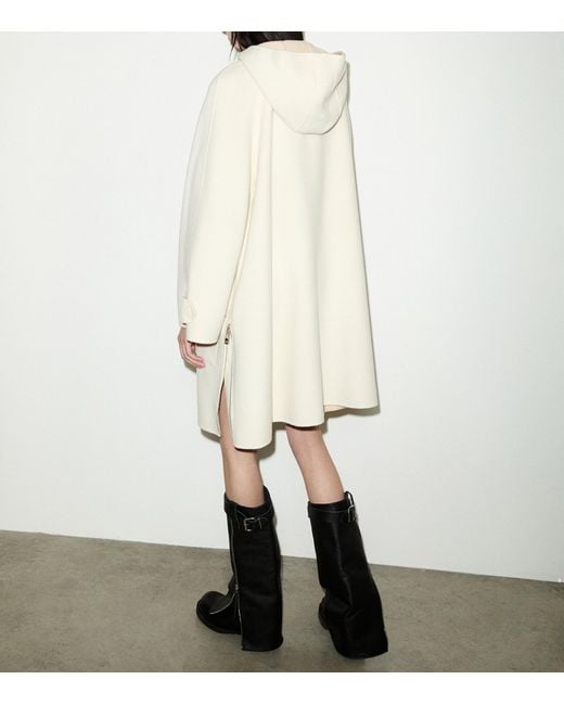 MAX&Co. Natural Wool Hooded Coat