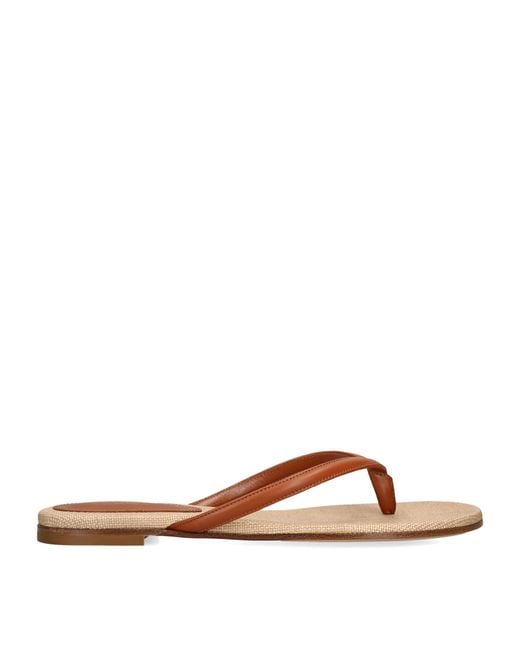 Gianvito Rossi Brown Leather Calypso Sandals
