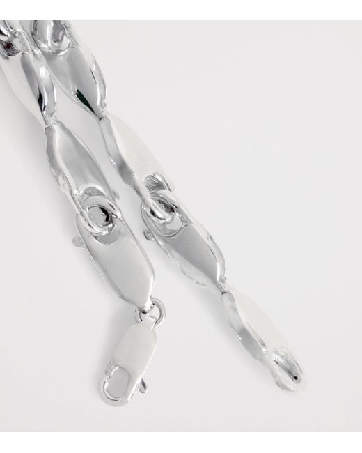 Bleue Burnham Metallic Sterling Lobster Clasp Bracelet for men