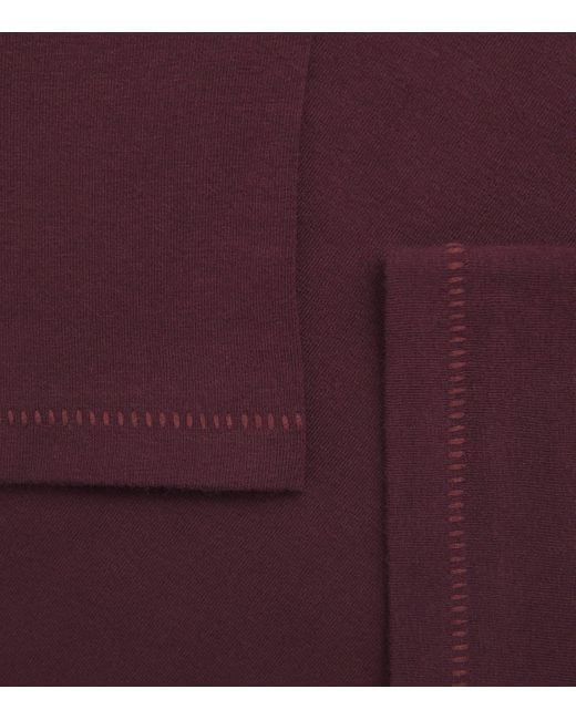 Skims Purple Cotton Jersey T-Shirt